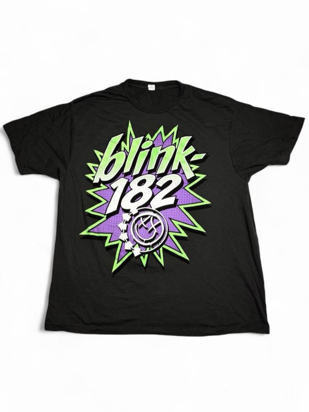 Y2K Blink-182 Pop Punk Comic Burst T-Shirt 2000s Band tee Band Merch - Size XL